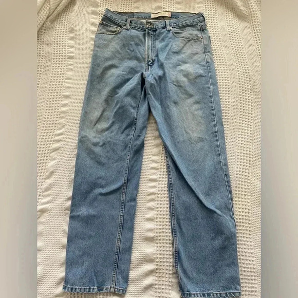 Levi’s Vintage Relaxed Tapered Light Blue Men’s Y2K Jeans 35W 32L - Picture 1 of 8